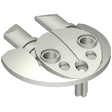 Large Figure Shield 5 x 5 with Dual Round Prongs