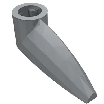 Technic Tooth 1 x 3 with Axle Hole [Rounded Underside]
