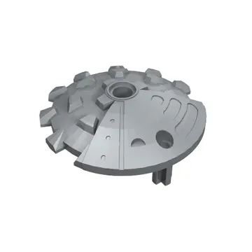 Large Figure Shield 5 x 5 with Saw Blade Studded