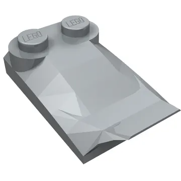 Brick Wedged, Curved 2 x 3 x 2/3 Two Studs, Wing End