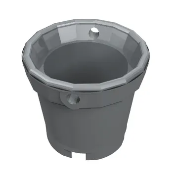 Bucket with Handle Holes and 5 Bottom Holes - Center Bottom Stud Holder