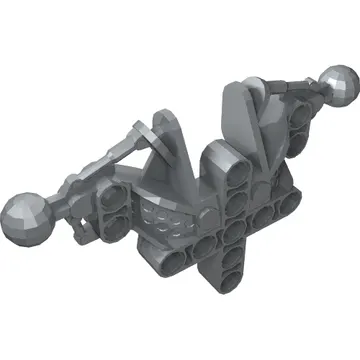 Large Figure Skeletal, Torso, Upper, with 2 Ball Joints (Toa Inika)