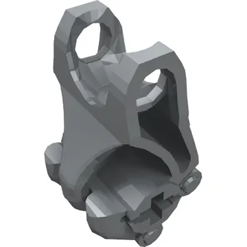 Large Figure Hand, Fist with Axle Hole, 3 Fingers