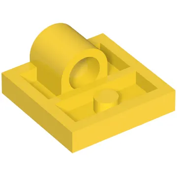 Plate Special 2 x 2 with 1 Pin Hole [Complete Underside Rib]