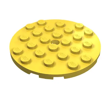 Plate Round 6 x 6 with Hole