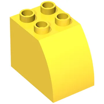Duplo Brick 2 x 3 x 2 with Curved Top