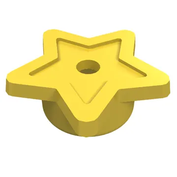 Tile, Star with Stud Holder, Pin Hole