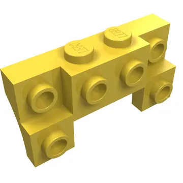 Brick Special 2 x 4 - 1 x 4 with 2 Recessed Studs and Thin Side Arches