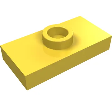 Plate Special 1 x 2 with 1 Stud with Groove and Inside Stud Holder (Jumper)
