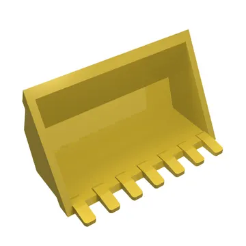 Construction Vehicle Bucket 3 x 6, 7 Hinge Teeth