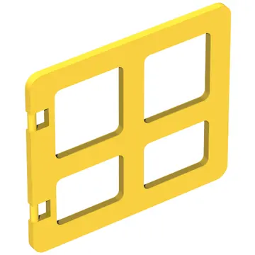 Duplo Door / Window with Four Panes Square Corners