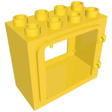 Duplo Door / Window Frame with Raised Door Outline, Completely Open Back