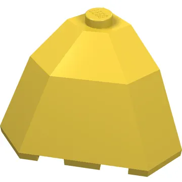 Brick Wedged, Sloped 3 x 3 x 2 Facet Top