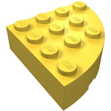 Brick Round Corner 4 x 4 Full Brick