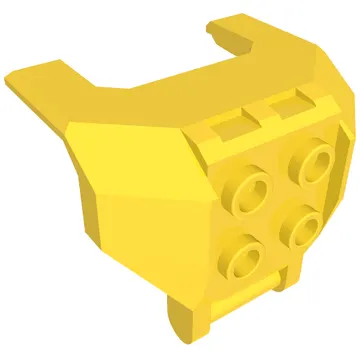 Plate Special, 2 x 2 Studs and Handle, Closed Ends (Mech Chest Plate / Armor)