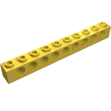 Technic Brick 1 x 10 [9 Pin Holes]
