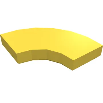 Tile 2 x 2 Curved, Macaroni