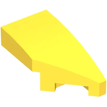Brick Wedged, Curved 2 x 1 with Stud Notch Right