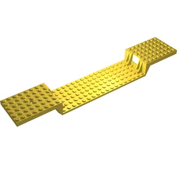 Vehicle Base, Train 6 x 34 Split-Level with Bottom Tubes