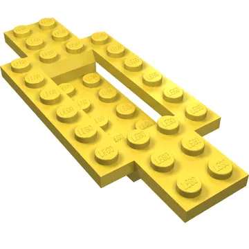 Vehicle Base 4 x 10 x 2/3 with 4 x 2 Recessed Center with Smooth Underside