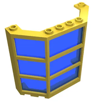 Window Bay 3 x 8 x 6 with Trans-Dark Blue Glass