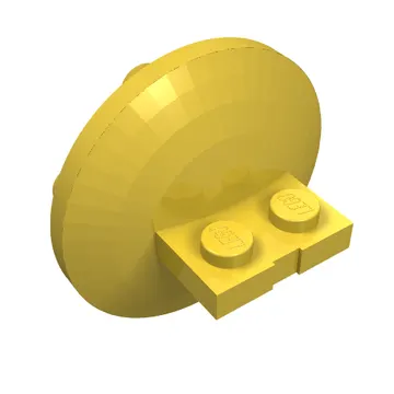 Plate Special 1 x 2 with 4 x 4 disk at 90 degrees