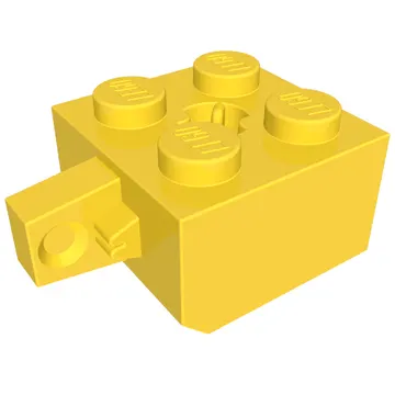 Hinge Brick 2 x 2 Locking with 1 Finger Vertical and Axle Hole [X Opening]