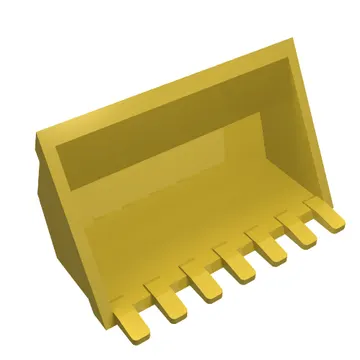 Construction Vehicle Bucket 3 x 6, 9 Hinge Teeth