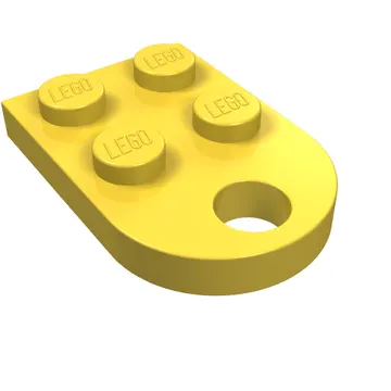 Plate Special 3 x 2 with Rounded End, Hole