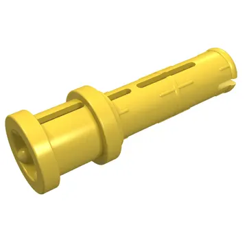 Technic Pin Long with Friction Ridges Lengthwise and Stop Bush [3 Lateral Holes, Big Pin Hole]