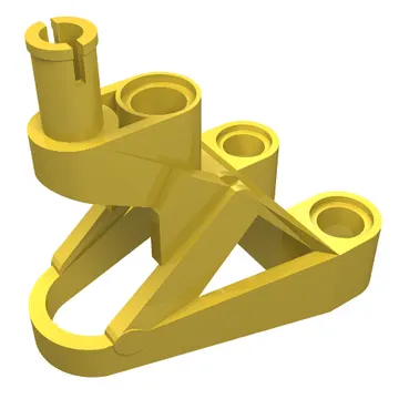 Large Figure Foot, 3 x 4 1/2 x 2 1/3 with Technic Pin Connector
