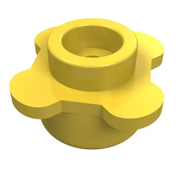 Plant, Flower, Plate Round 1 x 1 with 4 Petals