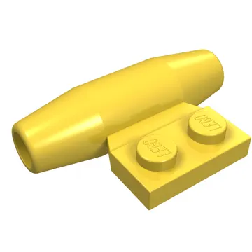 Engine - Smooth, Small 1 x 2 Side Plate [With Axle Holders]