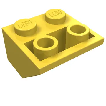 Brick Sloped Inverted 45° 2 x 2 [Ovoid Bottom Pin, Bar-sized Stud Holes]