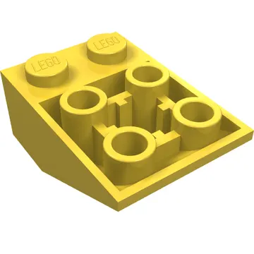 Brick Sloped Inverted 33° 3 x 2, Connections between Studs, Ovoid Bottom Pin