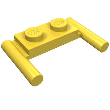 Plate Special 1 x 2 with Handles [Flat Ends / Low Attachment]