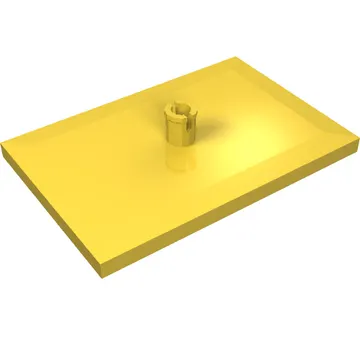 Tile Special 6 x 4 with Beveled Edges and 5mm Pin (Train Bogie Plate)