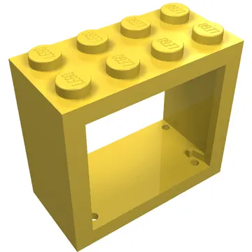 Window 2 x 4 x 3 Frame with Solid Studs