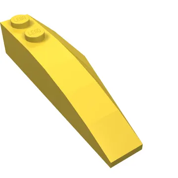 Brick Wedged, Curved 6 x 2 Left, Inner Ridges