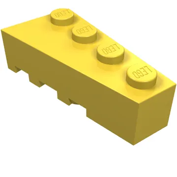 Brick Wedged, Angled 4 x 2 Right