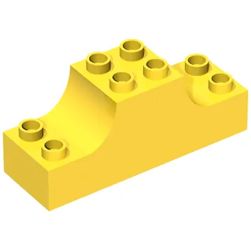 Duplo Brick 2 x 6 x 2 with Curved Ends