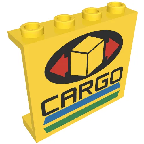 Panel 1 x 4 x 3 with Cargo Print [6330]