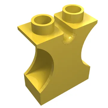 Duplo Brick 1 x 2 x 2 with Side Cutouts and Channel in Top