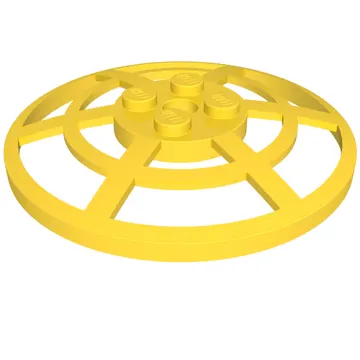 Dish 6 x 6 Inverted, Radar / Webbed [Anti-studs at 90°]