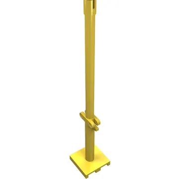 Boat, Mast 2 x 2 x 9 2/3 Bar with Slot on Top and 2 Finger Hinge on Two Sides