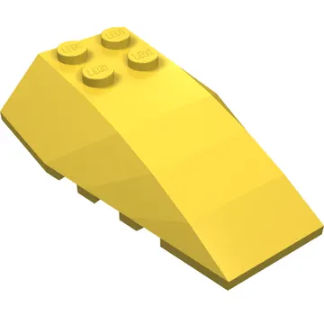 Brick Wedged, Curved 6 x 4 Triple