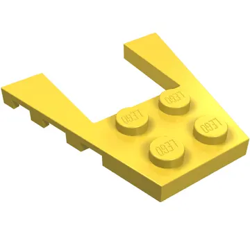 Wedge Plate 4 x 4 with 2 x 2 Cutout