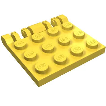 Hinge Plate 3 x 4 Locking Dual 2 Finger, 9 Teeth