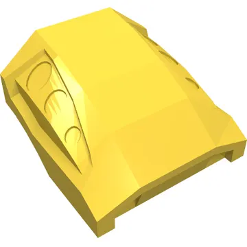 Brick Curved 2 x 2 No Studs - 3 Recessed Side Ports