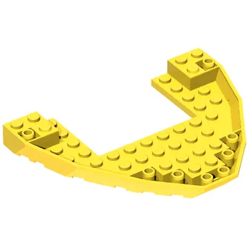 Boat Hull Section, Brick 10 x 12 x 1 with 4 x 6 Cutout